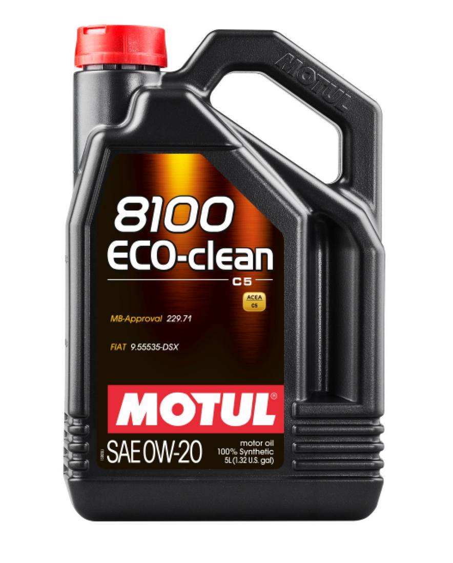 BMW Mercedes Engine Oil (0W20) (5 Liter) (Eco-Clean 8100) - Motul 109961